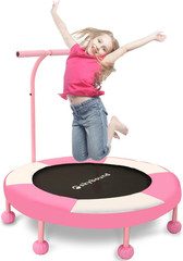 36″ Indoor Trampoline for Kids with Handle – Safe Fun for Ages 3+