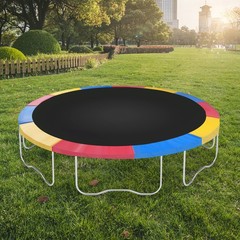 16 Ft Round Trampoline Safety Pad 10mm Foam PVC 30cm Wide Multi-Color