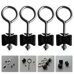 4Pcs Reusable Trampoline Screws Silver Professional Outdoor Fixing Accessories