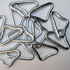 30 Pcs Trampoline Triangle Rings V-Rings 1.5 Inch Metal Rings