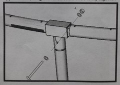 Skywalker Trampoline Replacement Frame Parts TJoint for 15foot Round Trampoline