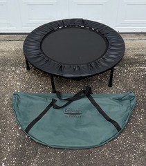 Cellerciser Bi-Fold Fitness Rebounder Black with Carry Bag Dave Hall