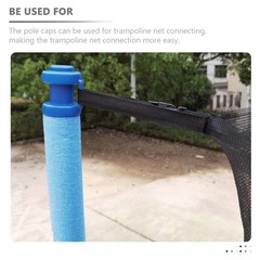 12Pcs Blue Plastic Trampoline Rod Protectors Durable Replacement Accessories