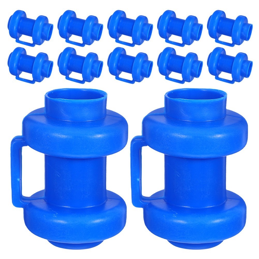 25Pcs Reusable Blue Plastic Trampoline Pole Caps for Enclosure Replacement