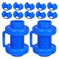 25Pcs Reusable Blue Plastic Trampoline Pole Caps for Enclosure Replacement
