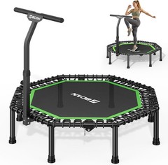 BCAN BT3 51″ Octagonal Rebounder Trampoline for Adults, 450LBS Max Load Fitness