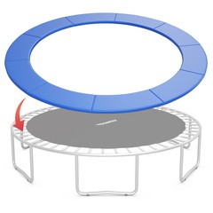 12FT Trampoline Replacement Safety Pad Bounce Frame Waterproof Spring Cover Blue