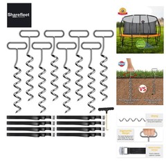 Ground Anchor for Trampoline Ground Anchor, 8 pcs Ground Anchor Trampoline with Adjustable…